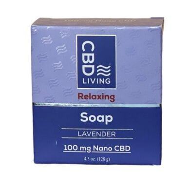 CBD Living Relaxing Soap 100mg of CBD Lavendar