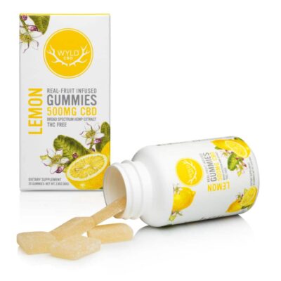 WYLD Broad Spectrum Gummies 25 mg Lemon