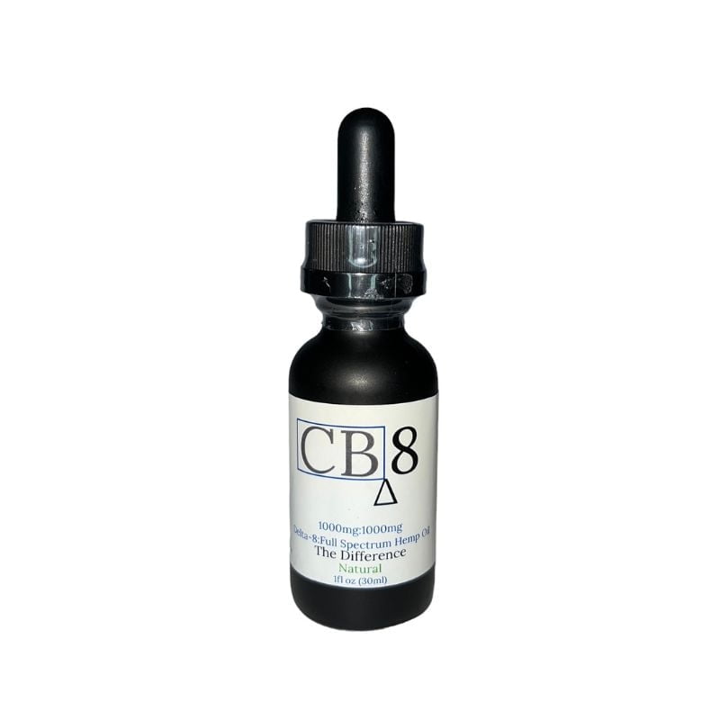 MHA Delta 8 and CBD tincture with 1000mg of each and 30 servings.