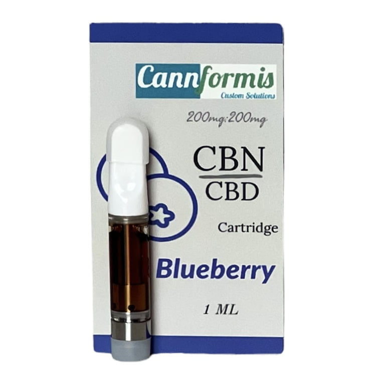 Cannformis CBN and CBD vape cartridge blueberry 400mg