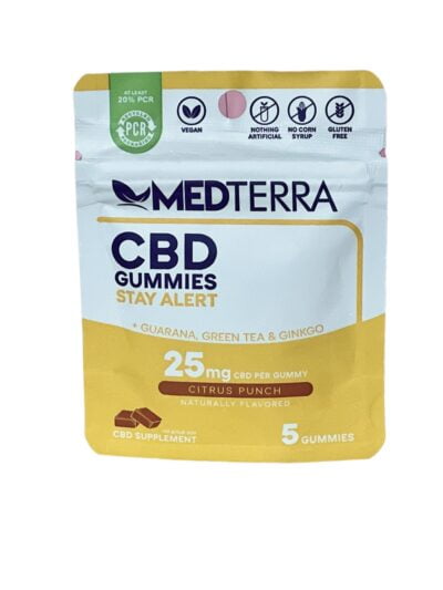 Medterra Gummies Stay Alert 25mg CBD 5 count