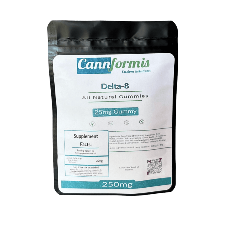 Cannformis Delta 8 Sativa Gummies 25mg 10 count