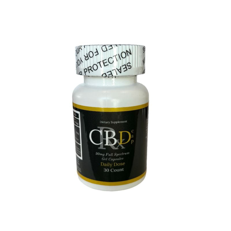 MHA daily dose CBD gel capsules 30mg full spectrum 30ct