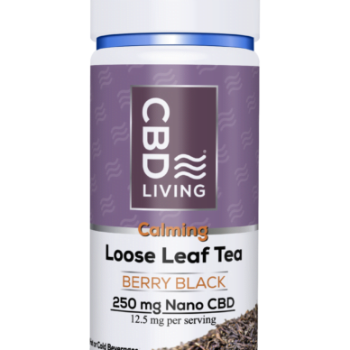CBD Living Loose Leaf Tea Nano CBD 250mg 2.5oz Berry Black
