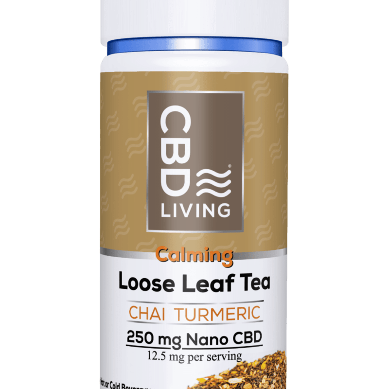 CBD Living Loose Leaf Tea Nano CBD 250mg 2.5oz Chai Tumeric