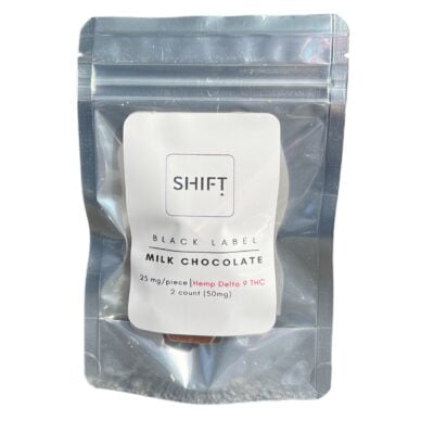 shift delta 9 chocolate 25mg each 2ct